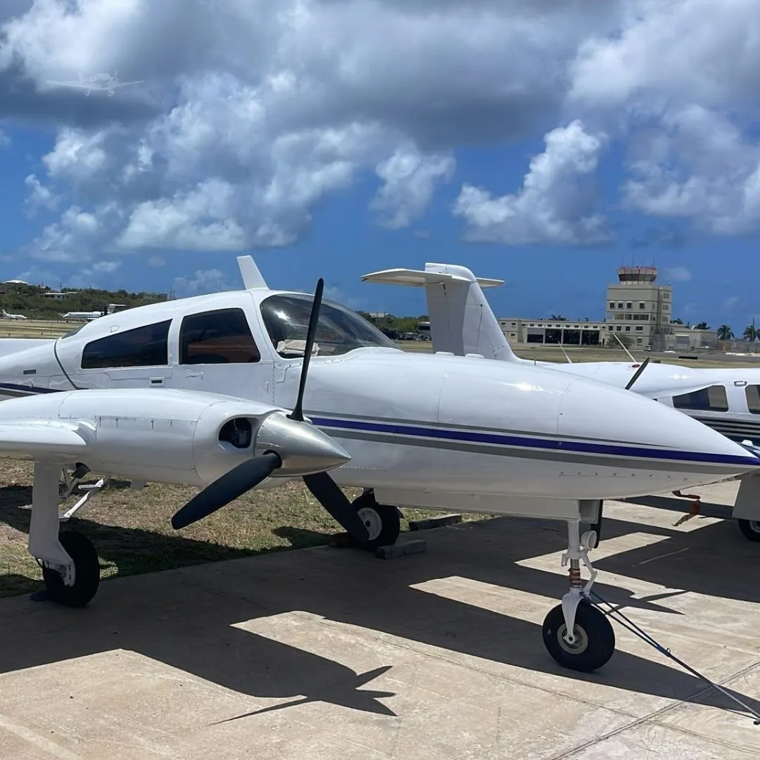 Exterior view of a 1975 CESSNA 310R, N628BW.