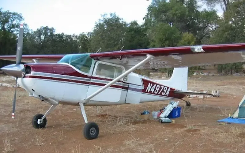 Exterior view of a 1964 Cessna 172E Skyhawk.
