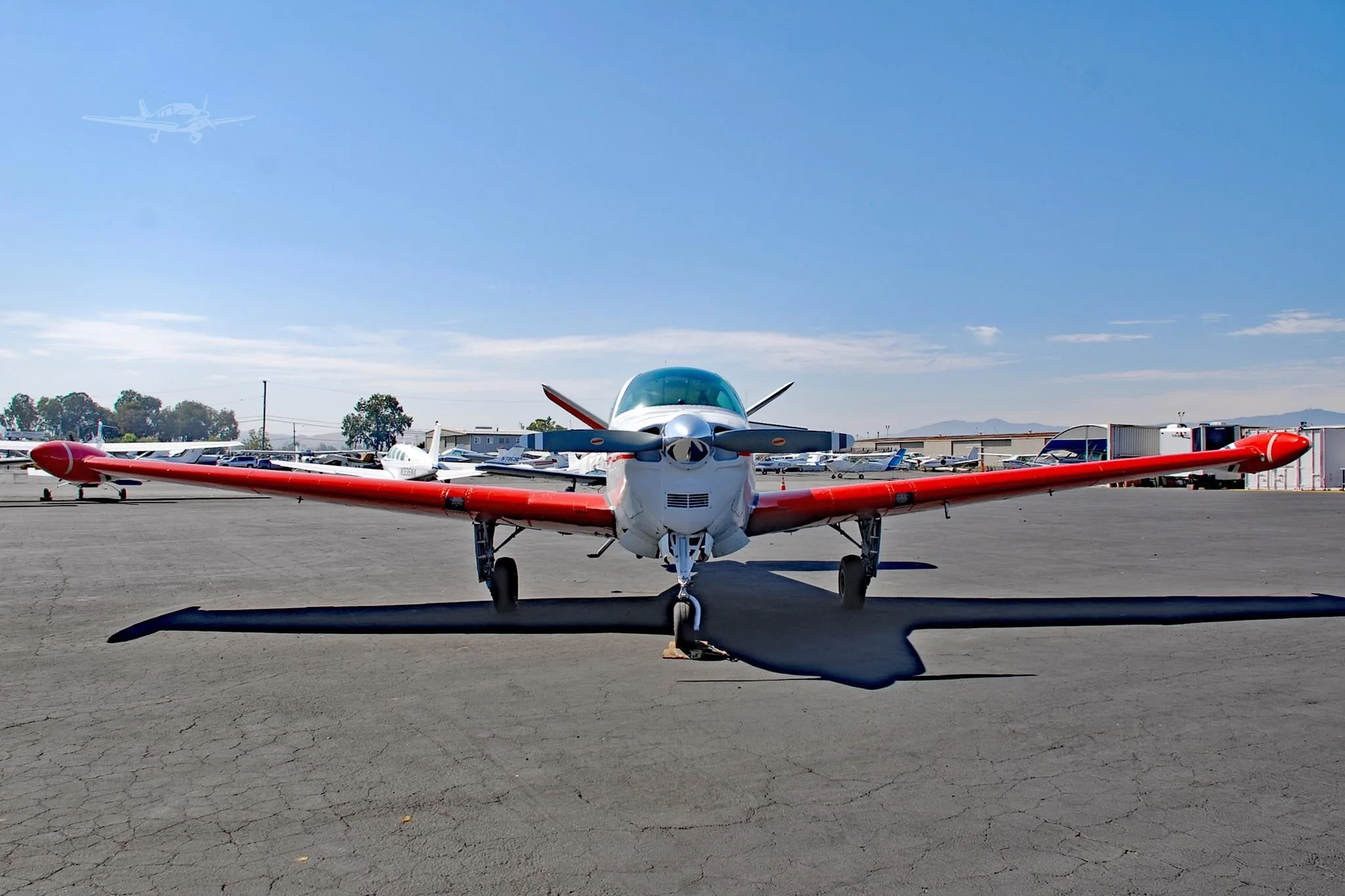 Exterior view of a 1956 BEECHCRAFT G35 BONANZA, N4256D.