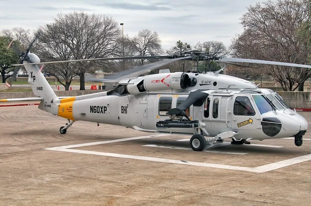 Exterior view of a 1980 SIKORSKY UH-60A BLACK HAWK.