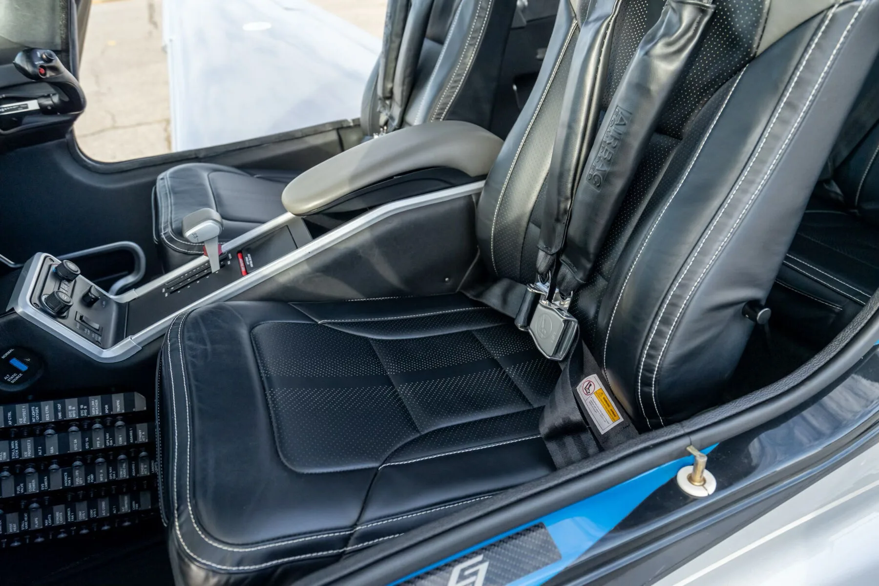 Cabin interior of a Cirrus.