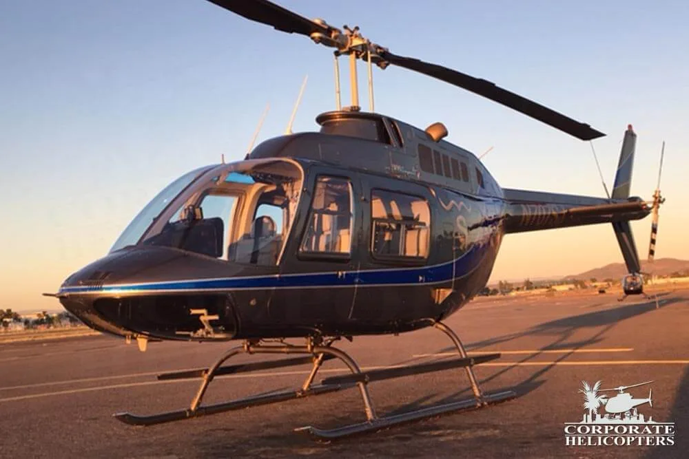 Cabin interior of a 1981 Bell 206 BIII JetRanger.