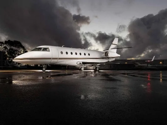Marketing image of a 2001 Gulfstream G200.