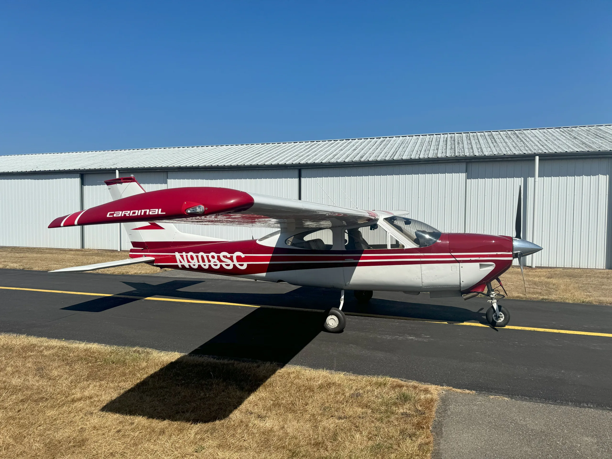 Exterior view of a 1976, N908SC.