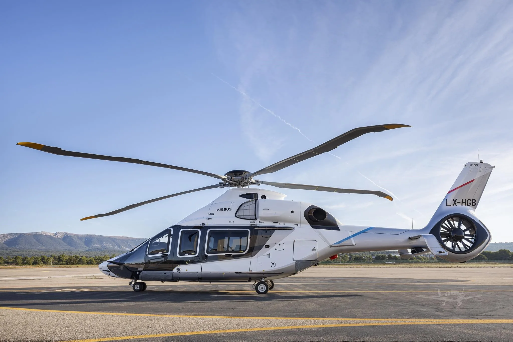 Marketing image of a 2024 AIRBUS H160.