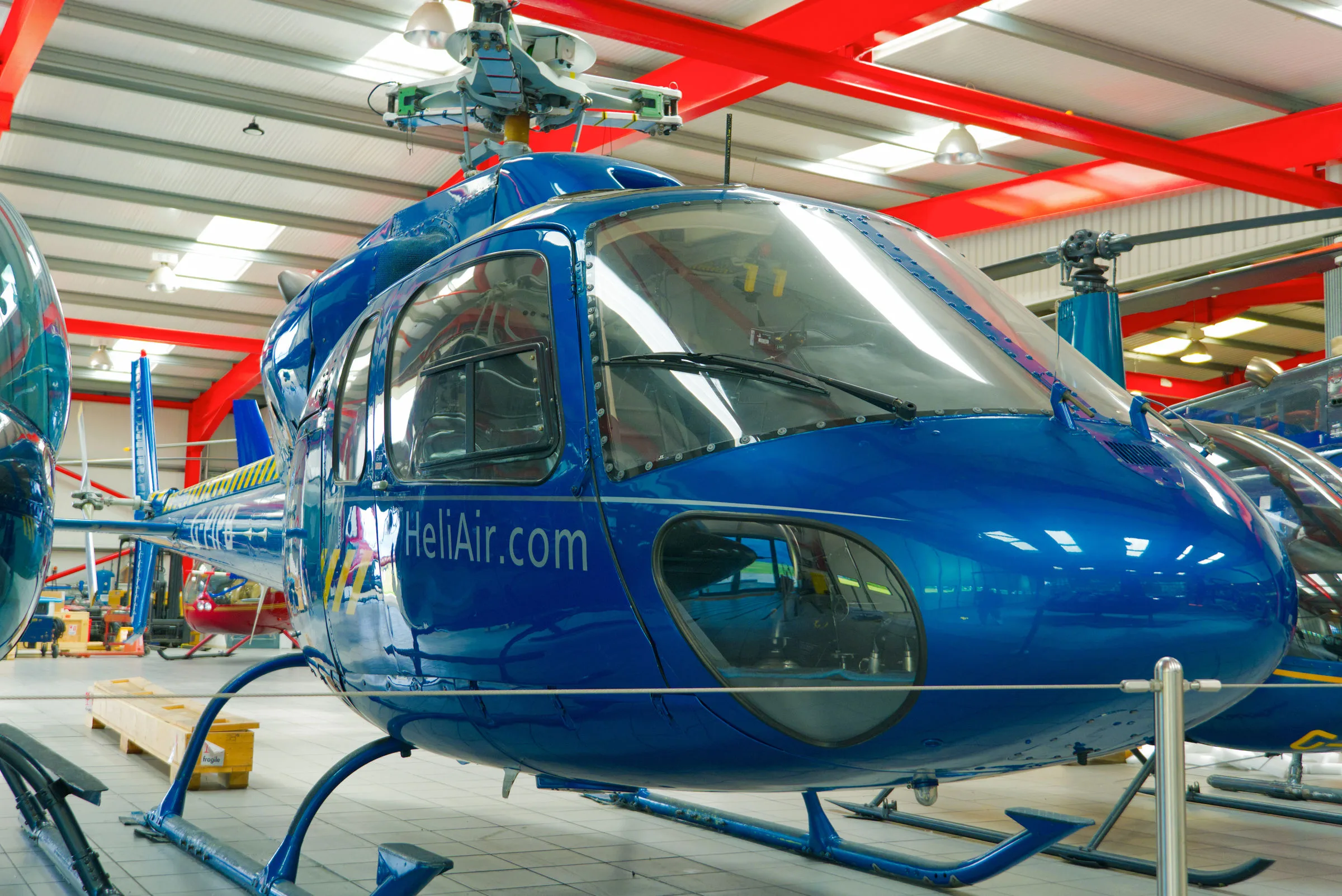 Exterior view of a 1983 Aerospatiale AS355F1 Ecureuil 2.