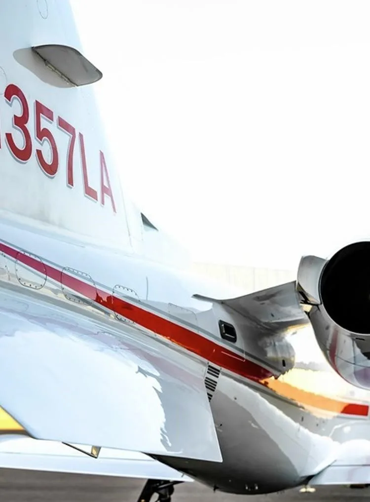 Engine detail of a 2011 LEARJET 60XR.