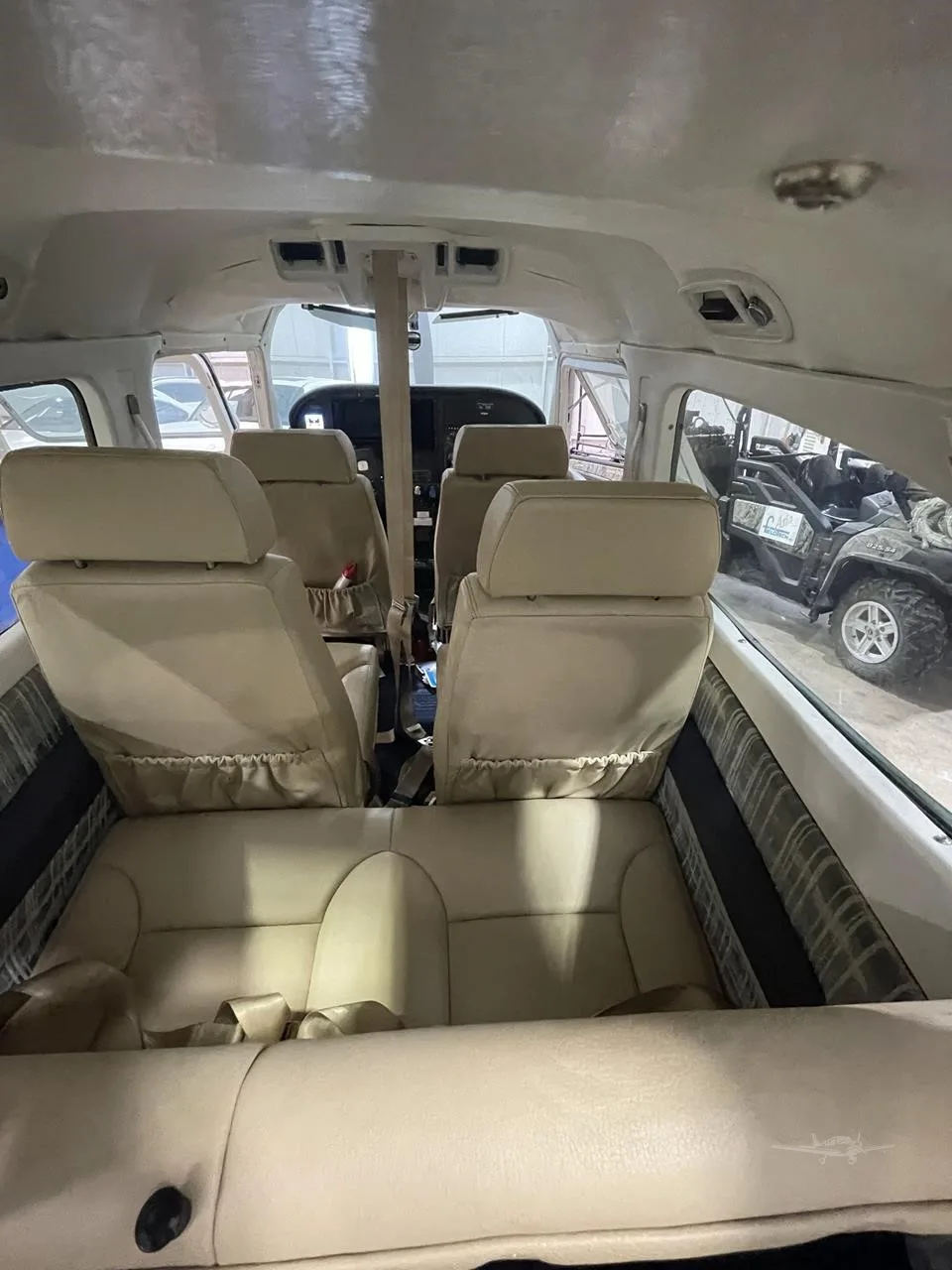 Cabin interior of a 1976 CESSNA 210L.