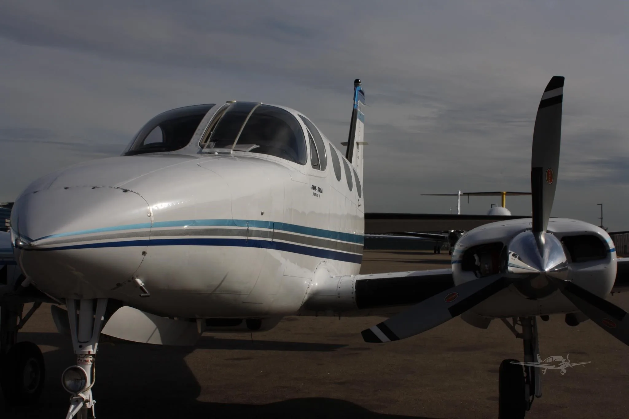 Exterior view of a 1977 CESSNA 340A, N371S.