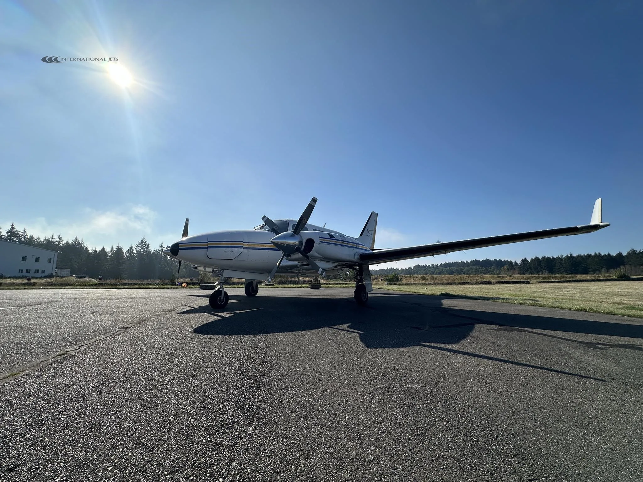 Exterior view of a 1979 PIPER NAVAJO CR, N203AM.