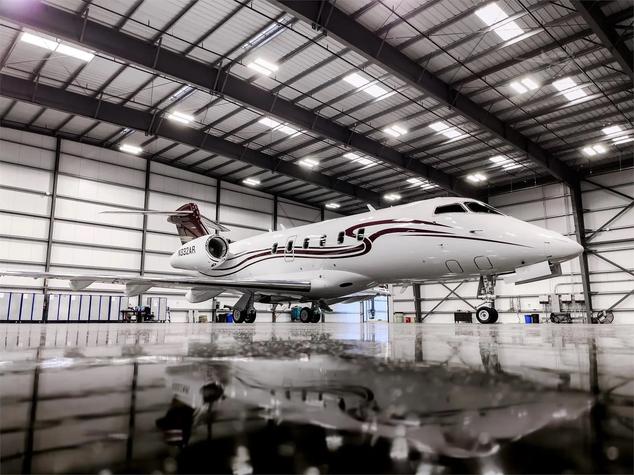 Exterior view of a 2012 Bombardier BOMARDIER CHALLENGER 300 | Leviate Air Group.