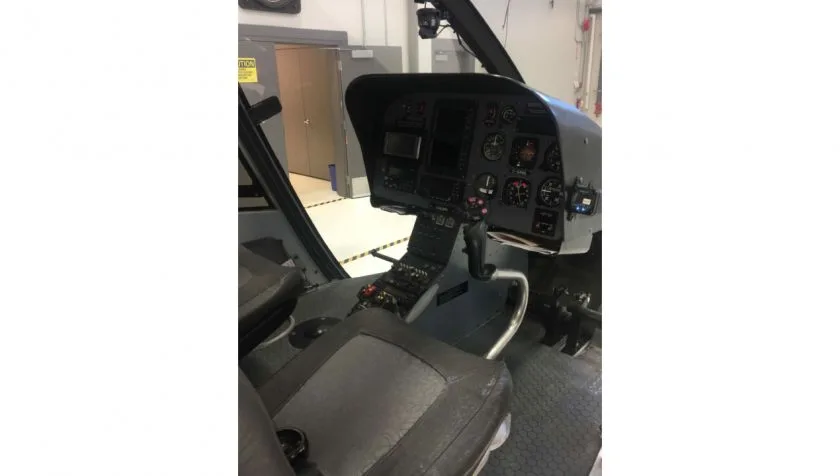 Cockpit and instrument panel of a 2008 Eurocopter EC120B 1534.