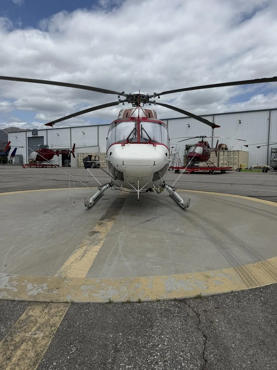 Exterior view of a 1991 EUROCOPTER BK117 B-2, N945ME.
