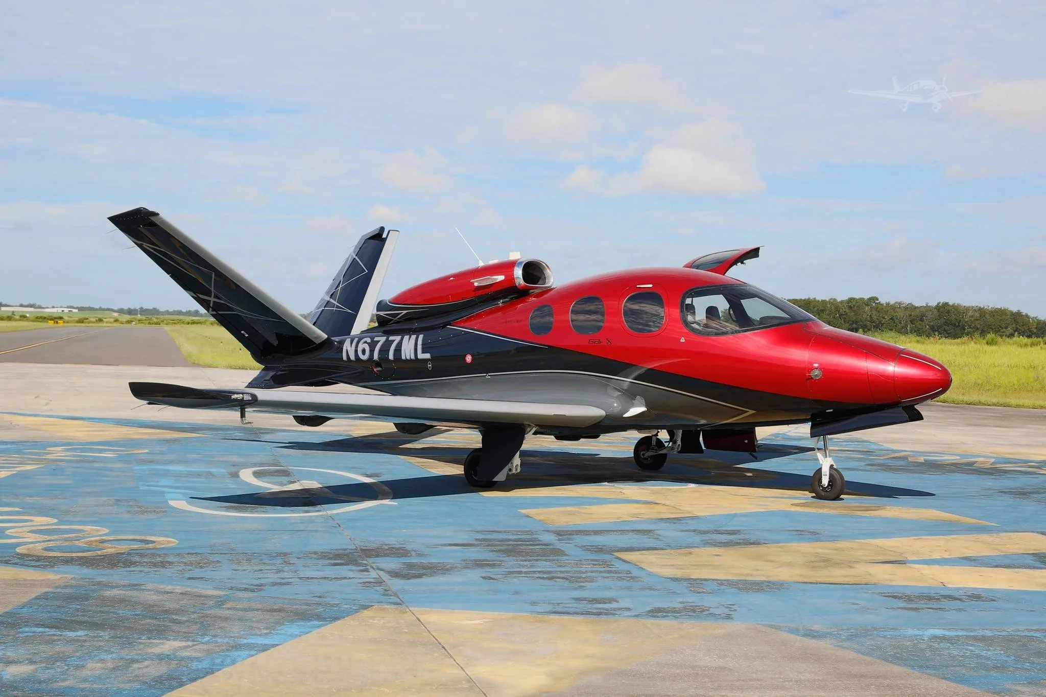 Exterior view of a 2025 Cirrus Vision SF50 G2+.
