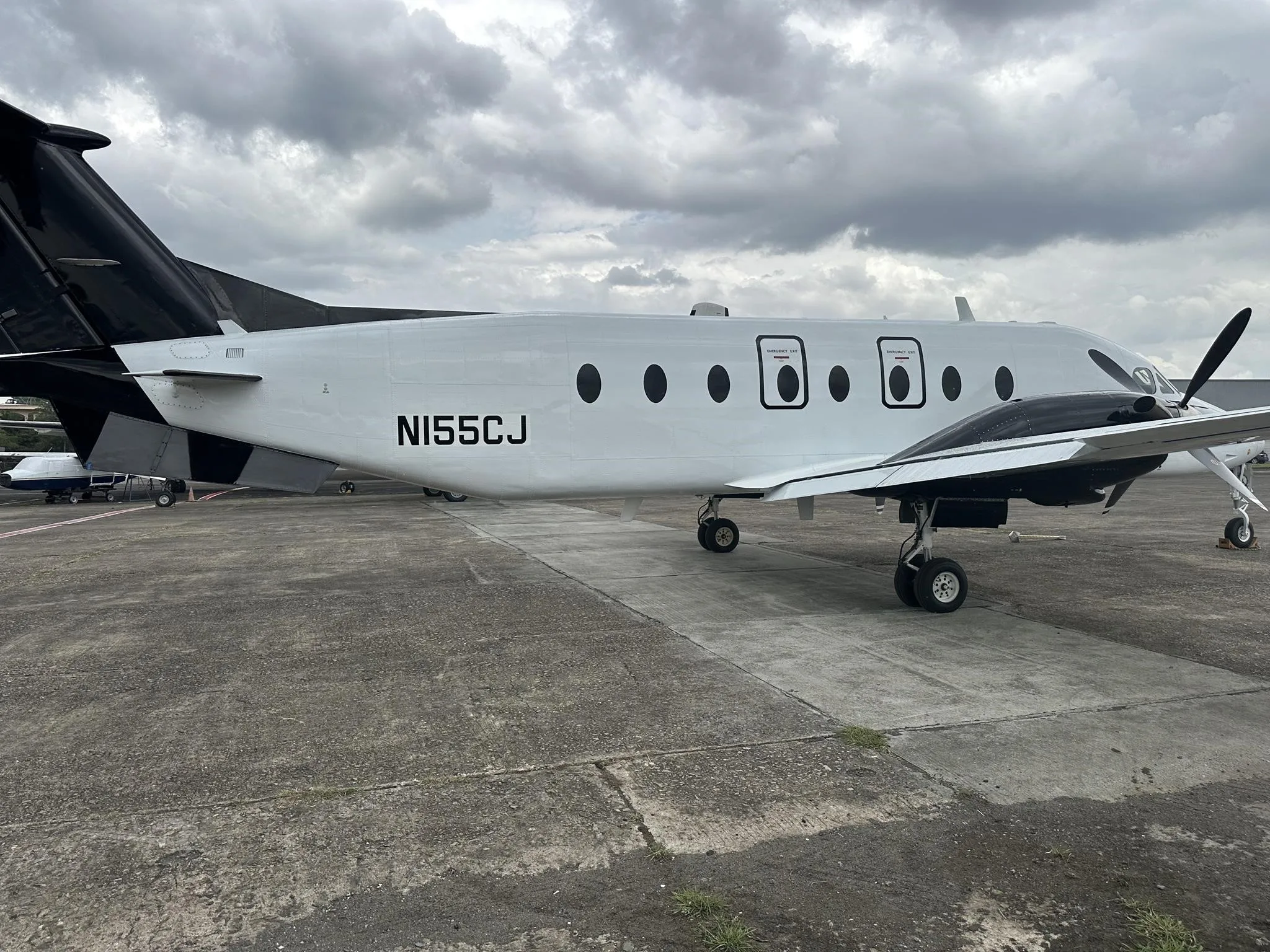 Exterior view of a 1996 BEECHCRAFT 1900D, N155CJ.
