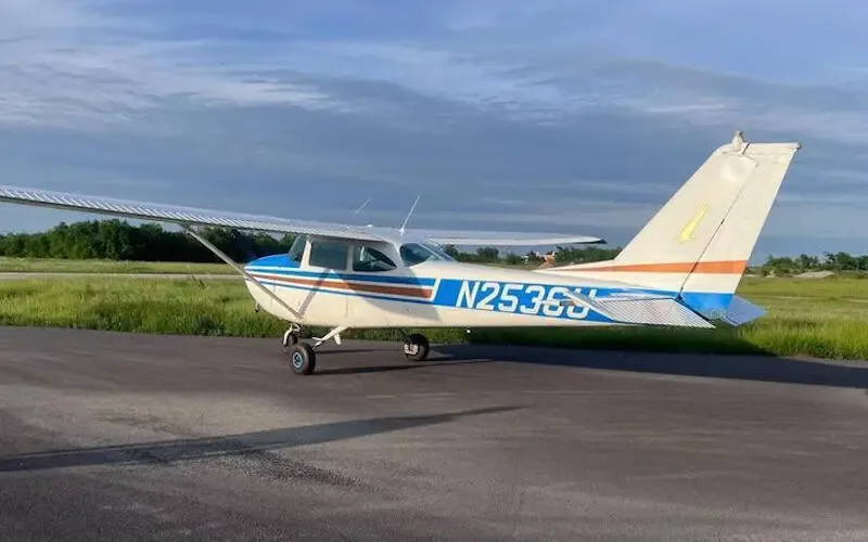 Exterior view of a 1965 Cessna 172G Skyhawk.