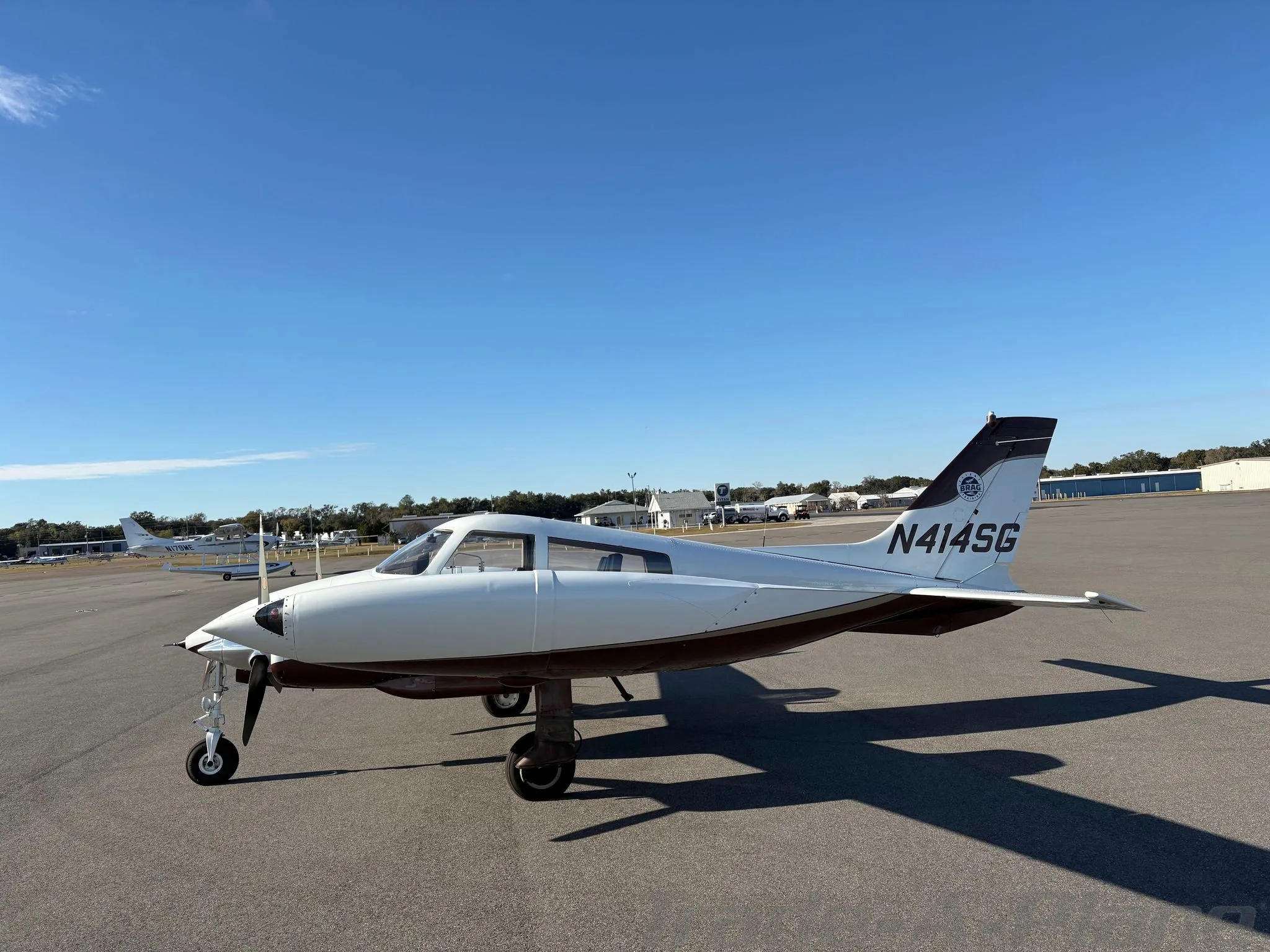 Exterior view of a 1969 CESSNA 310P, N4217S.