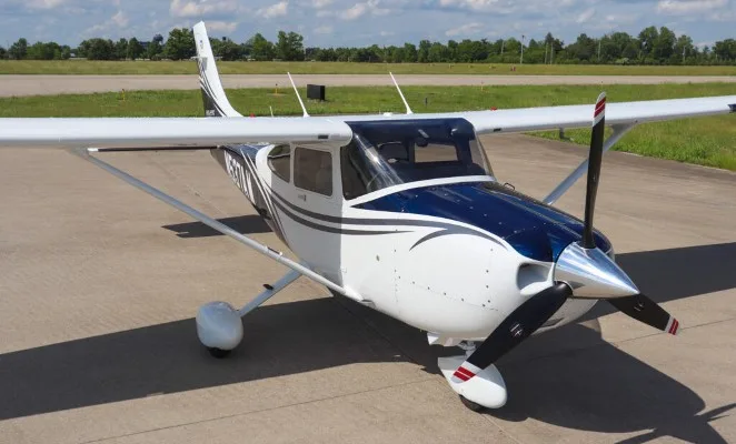 Exterior view of a 2025 Cessna T182T.
