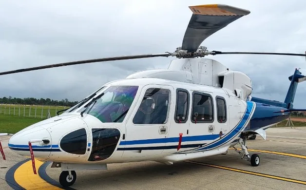 Exterior view of a 2003 Sikorsky S-76C+, PR-BGI.
