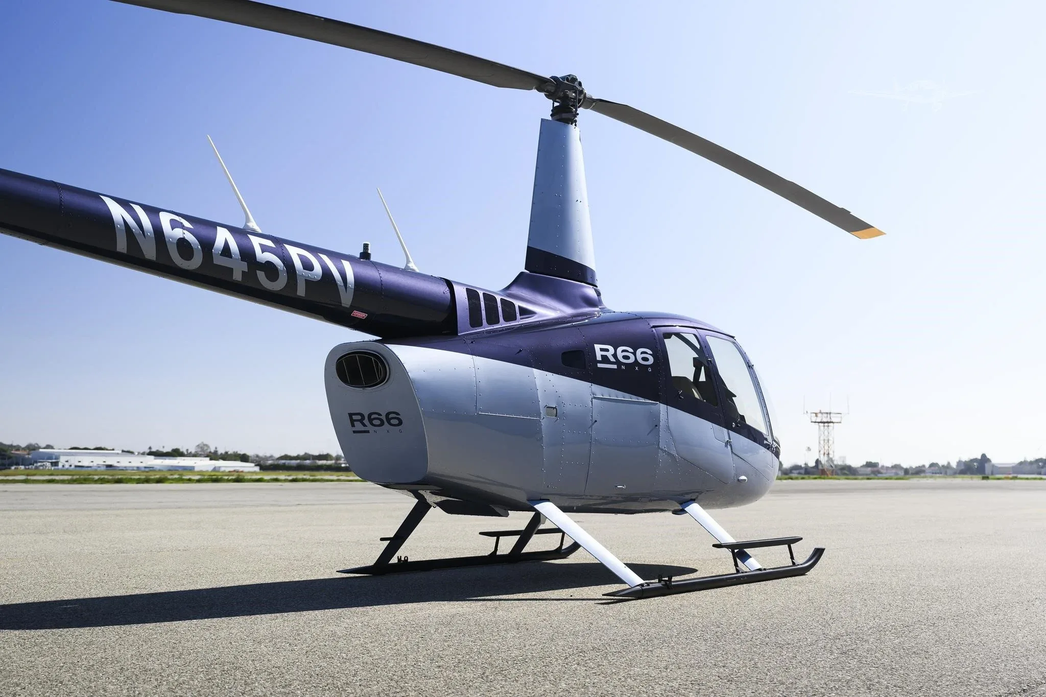 Marketing image of a 2027 ROBINSON R66.