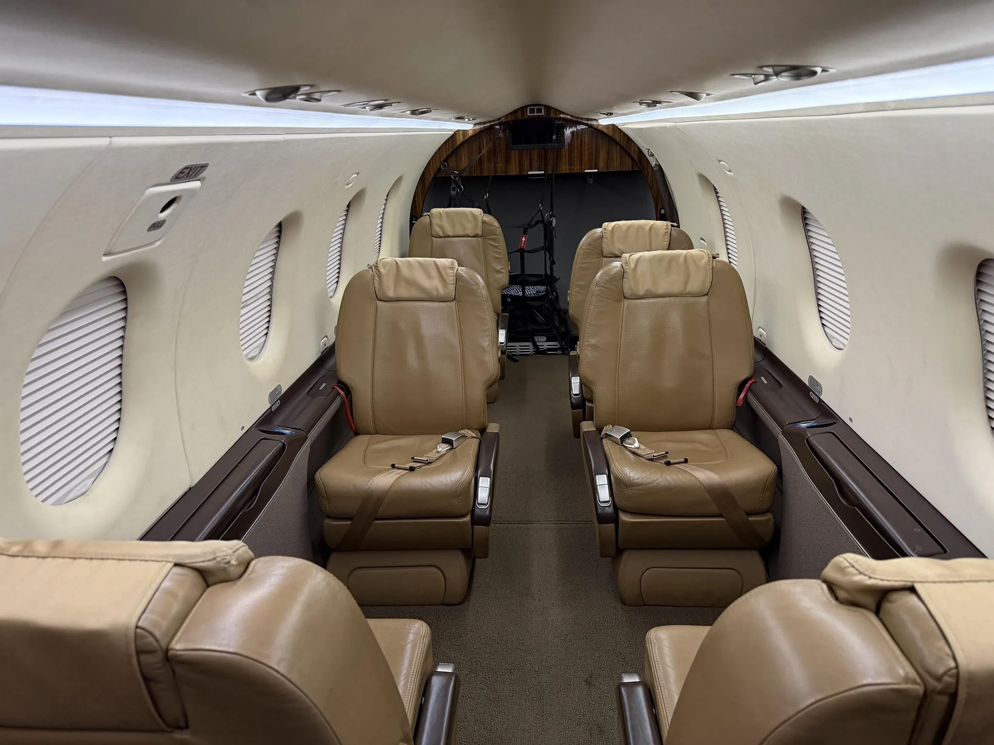 Cabin interior of a 2011 PILATUS PC-12 NG.