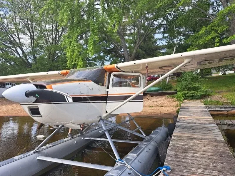 Exterior view of a 1967 Cessna, C-GRTD.