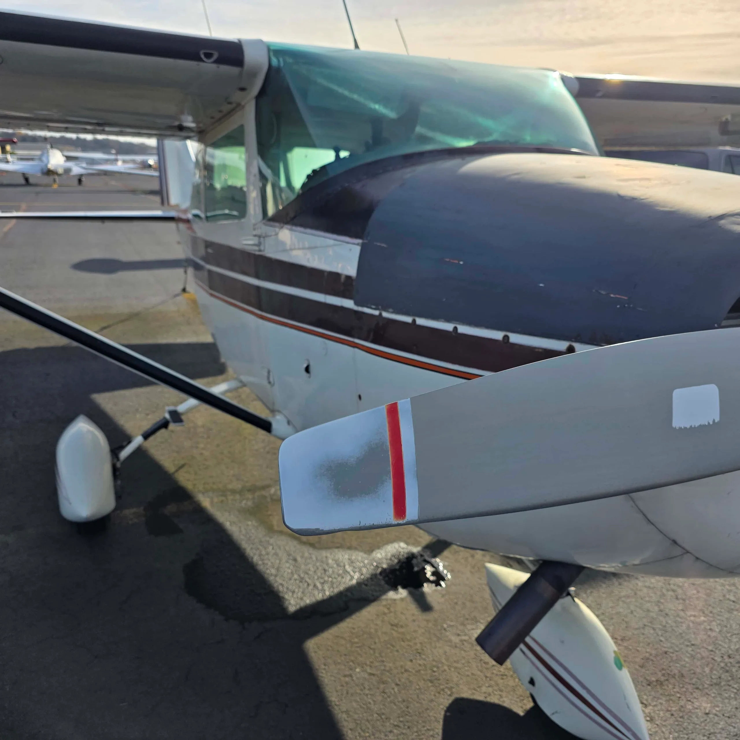Exterior view of a 1968 Piper 182H.