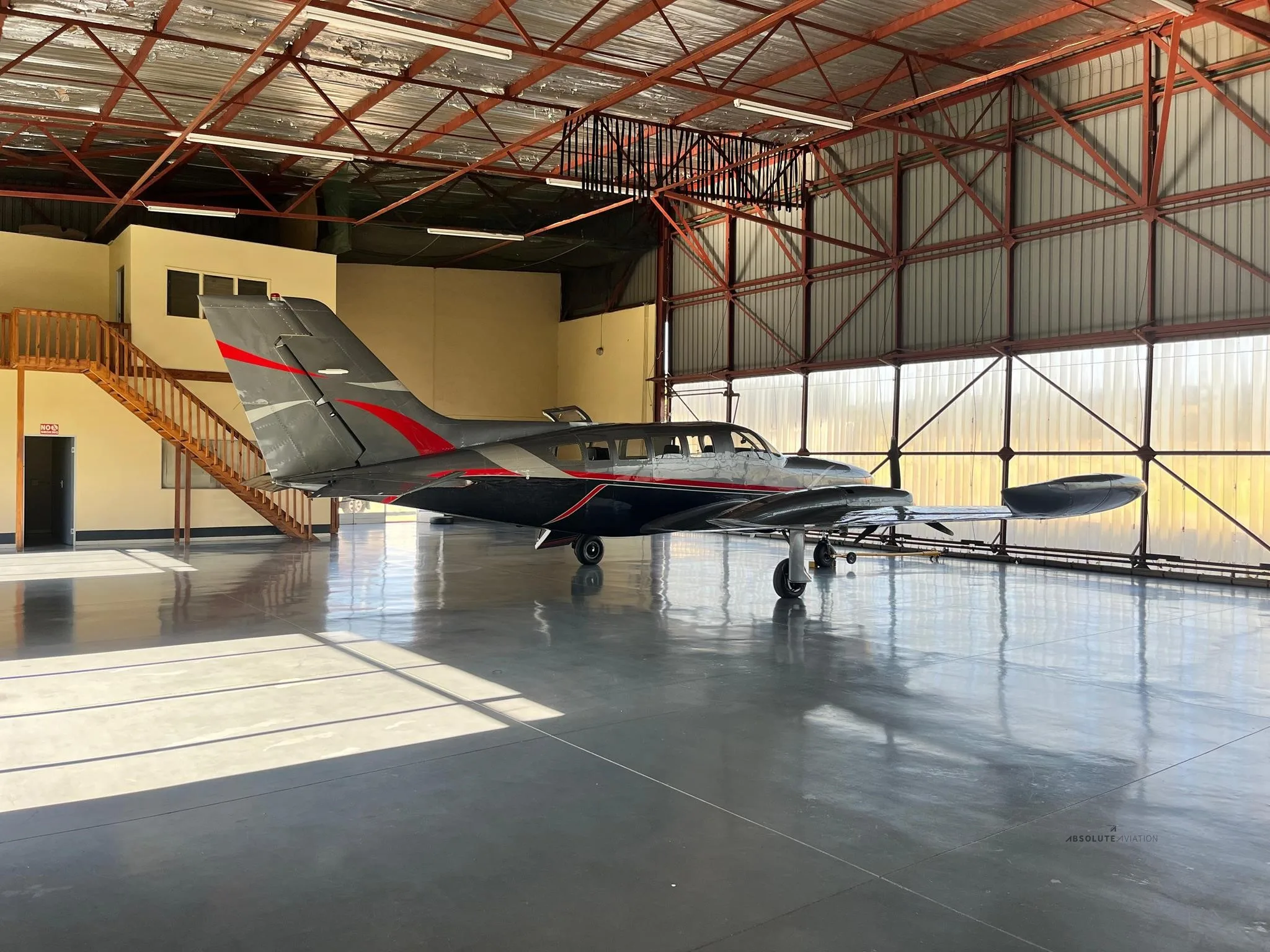 Exterior view of a 1976 CESSNA 402B.