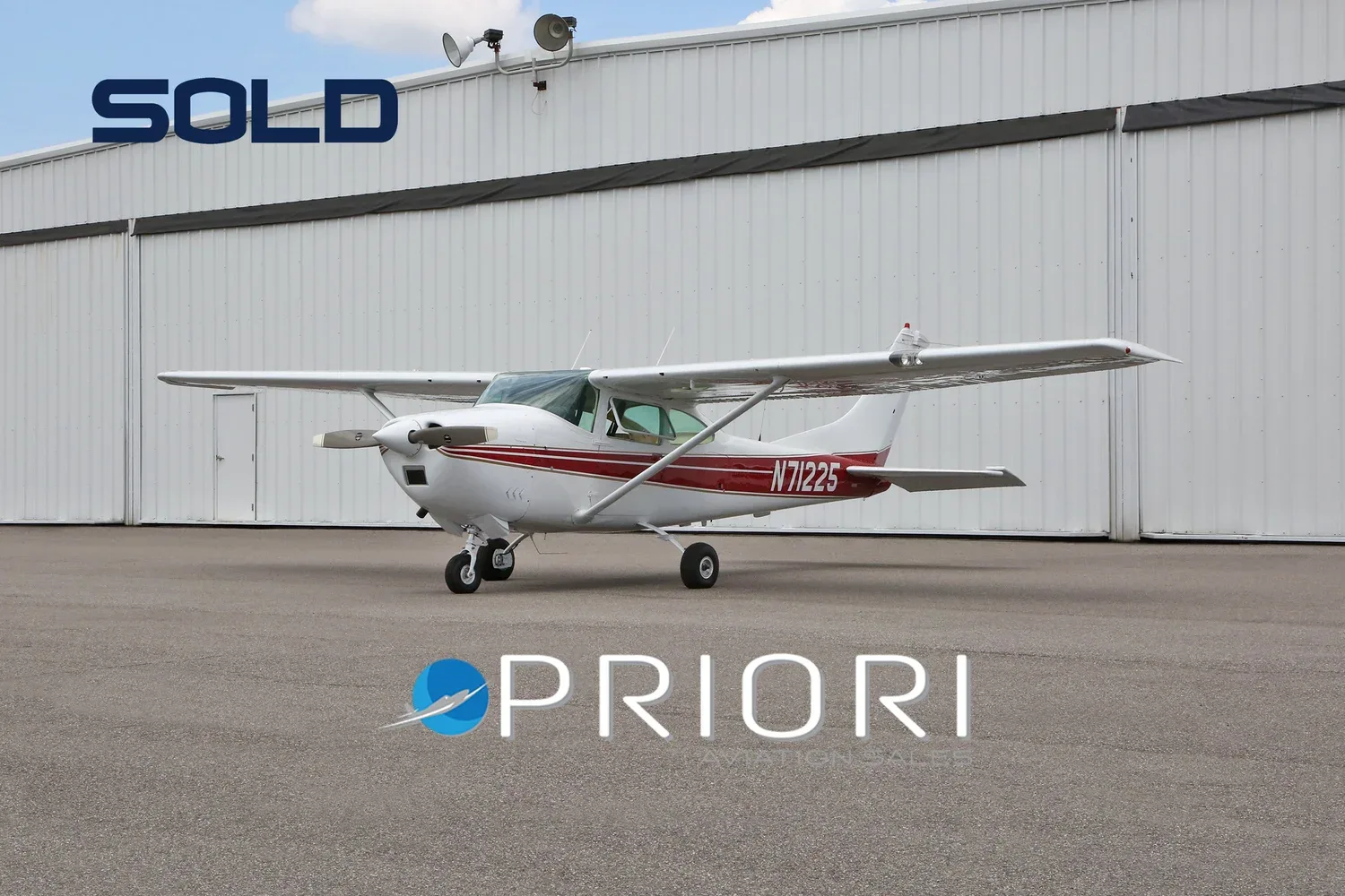 Exterior view of a 1969 Cessna 182 Skylane.