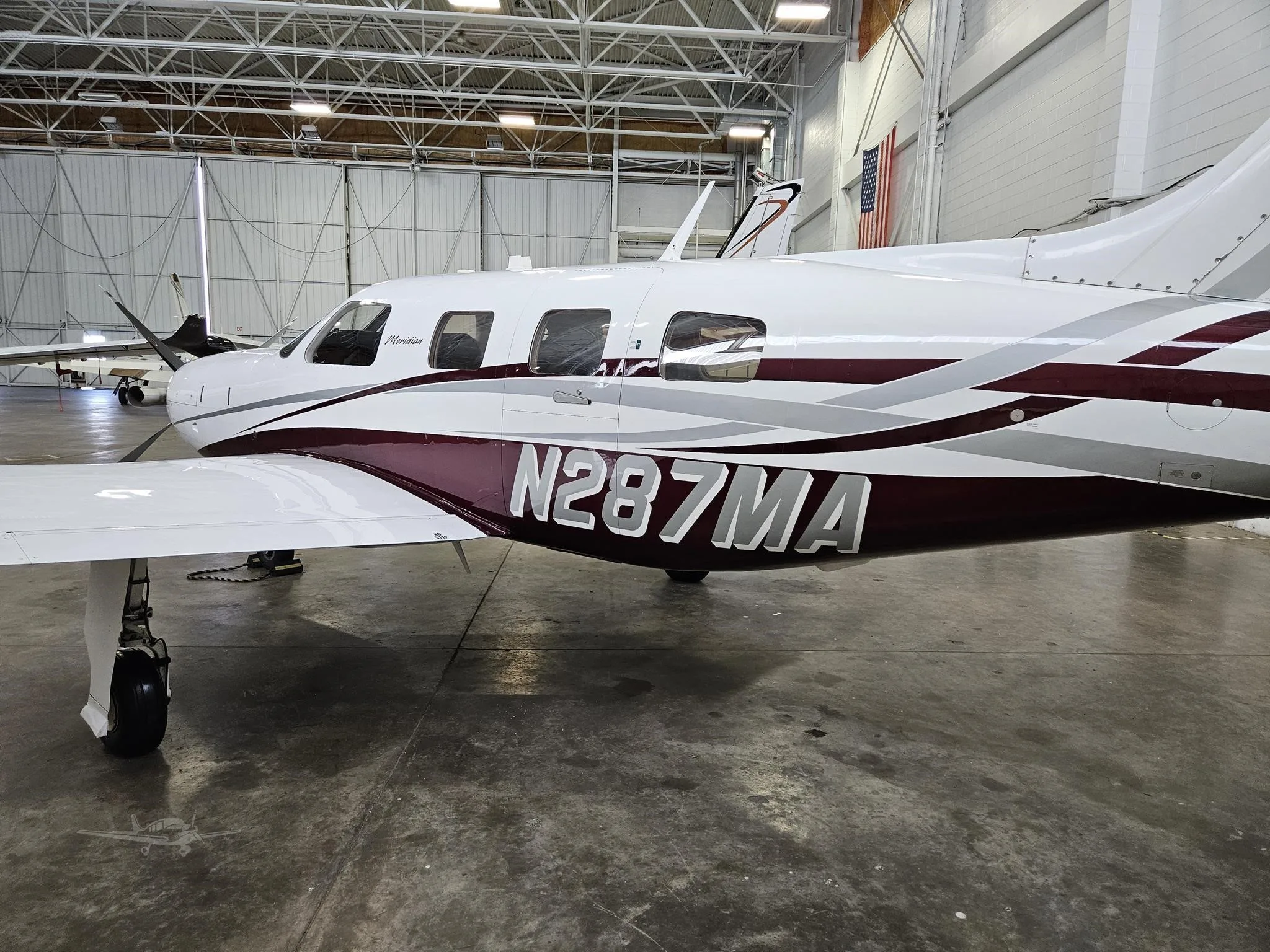 Exterior view of a 2007 PIPER MERIDIAN, N287MA.
