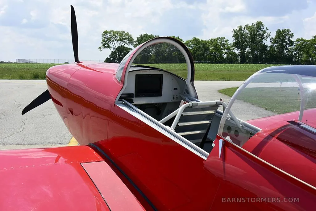 Cockpit and instrument panel of a 2016 Van'S RV-8.