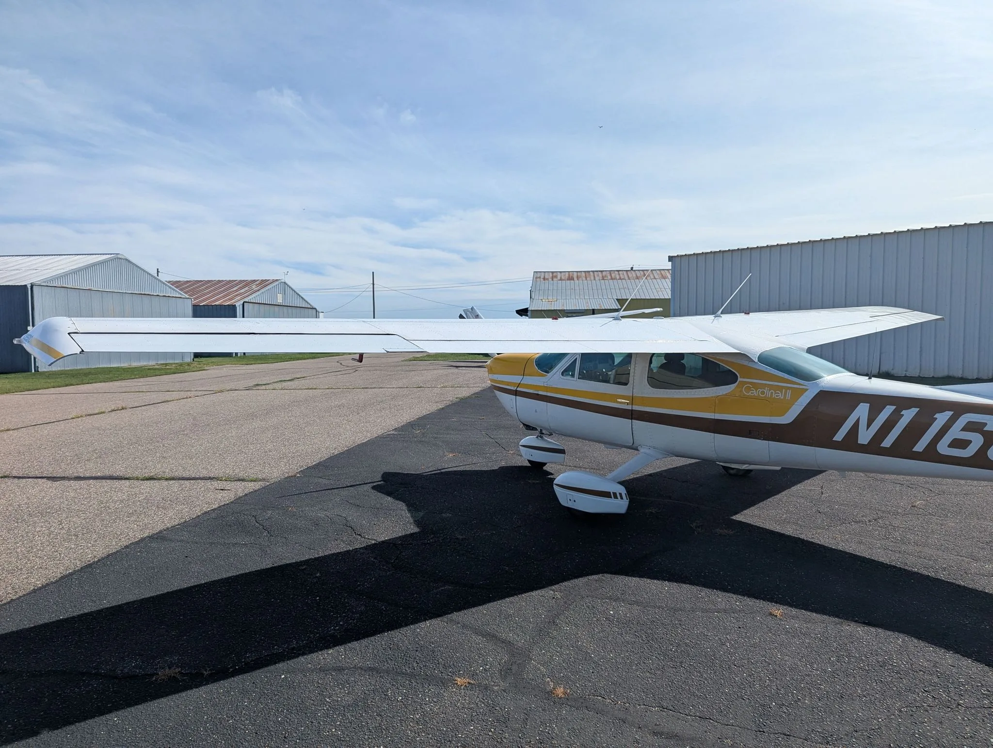 Exterior view of a 1976 CESSNA 177B, N11608.