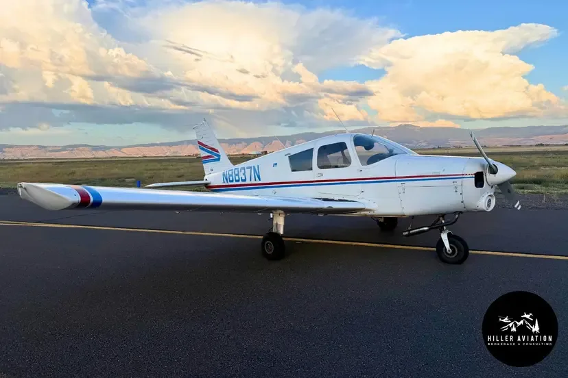 Exterior view of a 1967 Piper PA-28-180 Cherokee/Archer.