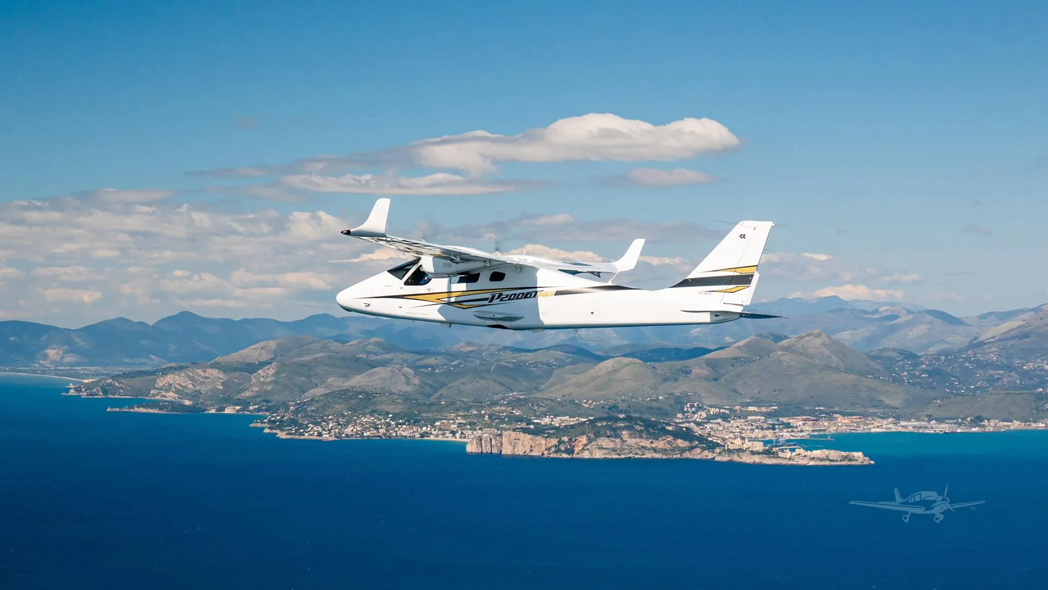 Marketing image of a 2026 TECNAM P2006T MKII.