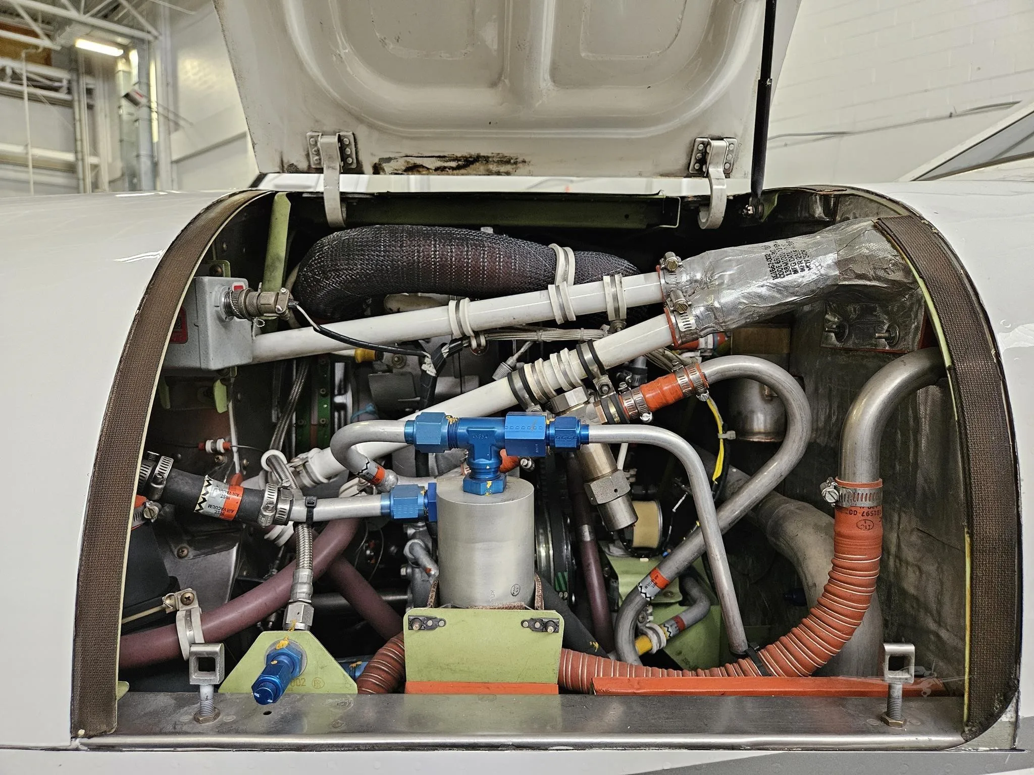 Engine detail of a 2007 PIPER MERIDIAN.