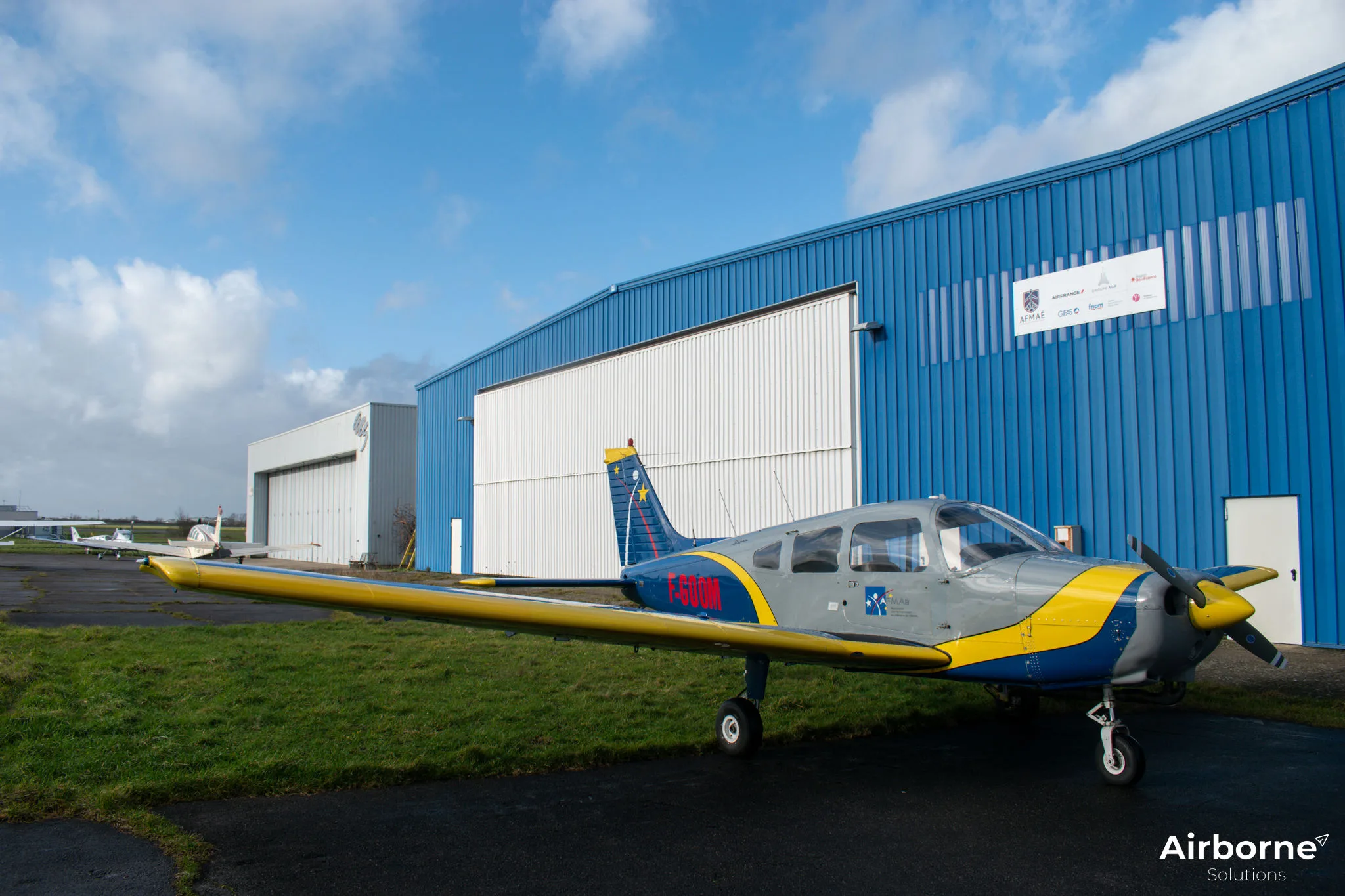 Exterior view of a 1975 Piper PA-28-151 Cherokee Warrior.