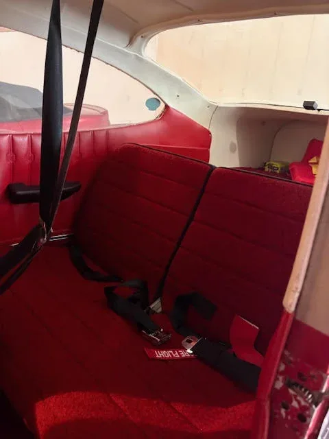 Cabin interior of a 1979 Cessna 182 RG Skylane.