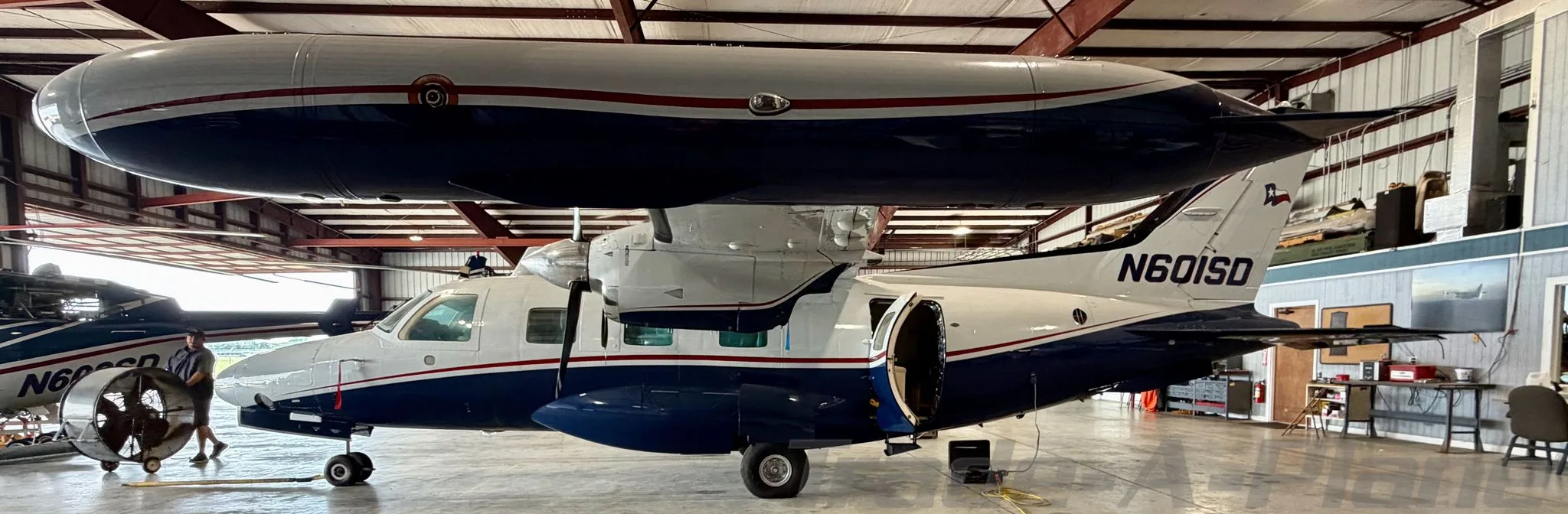 Exterior view of a 1974 MITSUBISHI MU 2J, N601SD.