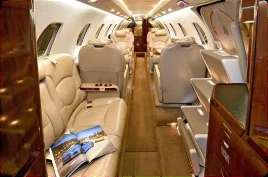 Cockpit and instrument panel of a 2003 CESSNA CITATION EXCEL.