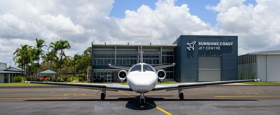 Exterior view of a 1990 Cessna Citation II, VH-VDF.