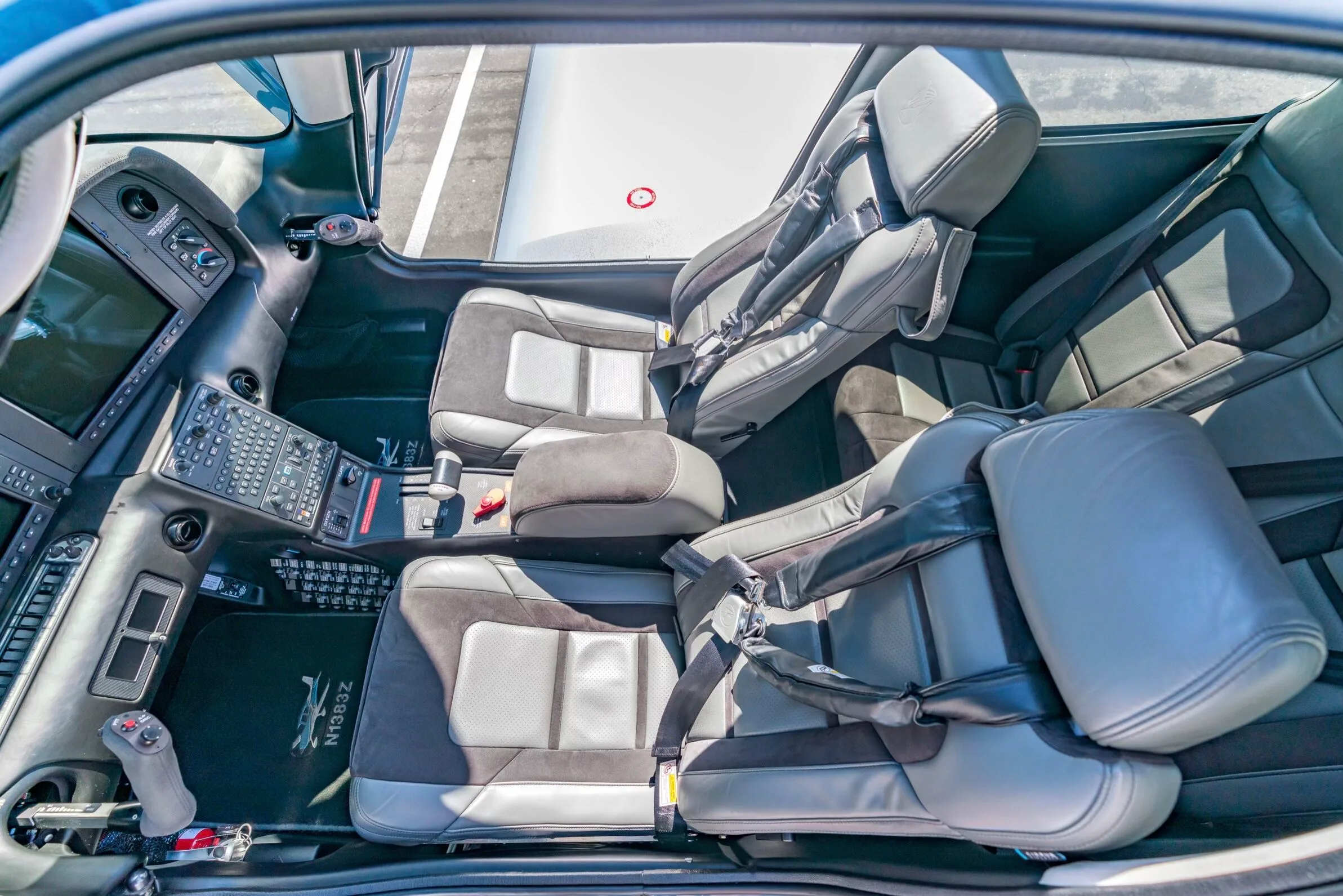 Cabin interior of a 2020 Cirrus SR22-G6 TURBO.