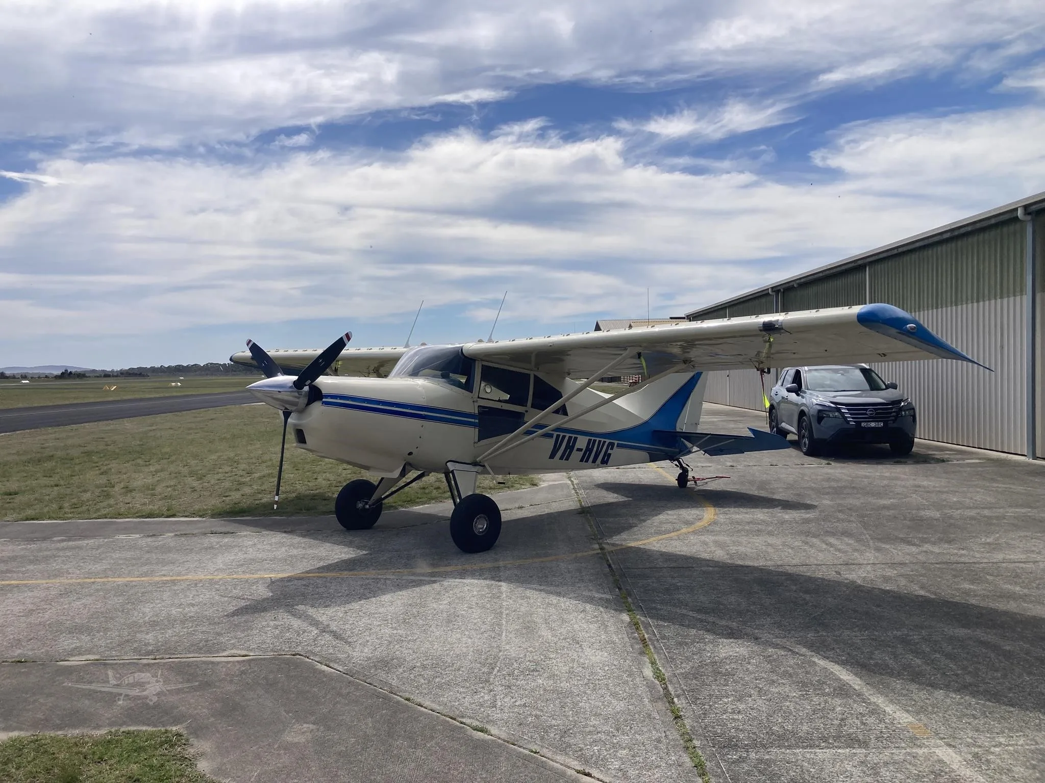Exterior view of a 1977 MAULE M5-235, VH-HVG.