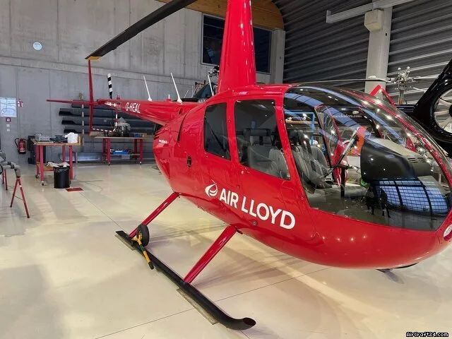 Exterior view of a 2023 Robinson Raven I, D-HEAL.