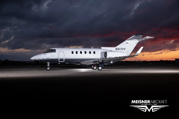 Marketing image of a 2008 Hawker 900XP.