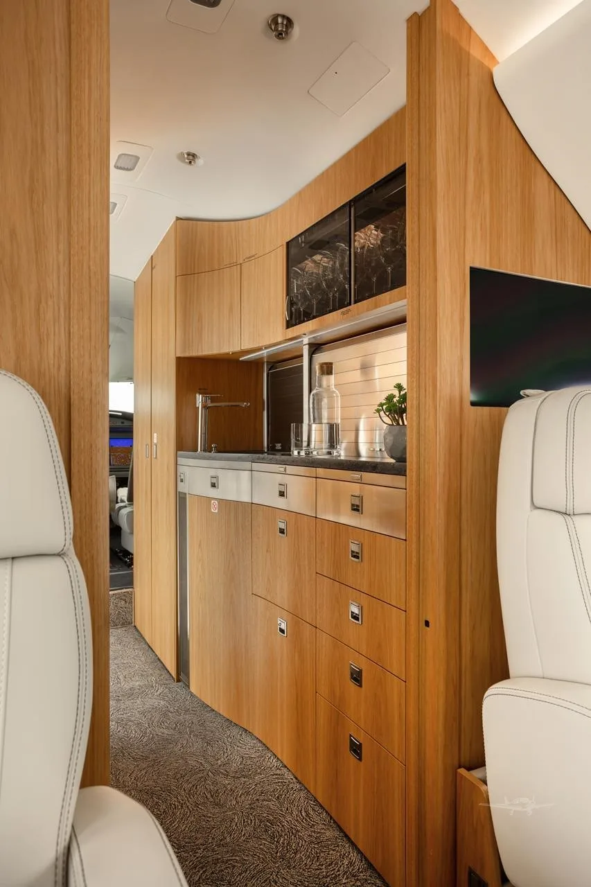 Cabin interior of a 2022 DASSAULT FALCON 7X.
