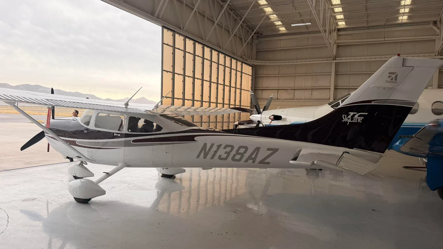 Exterior view of a 2004 Cessna 182T Skylane.