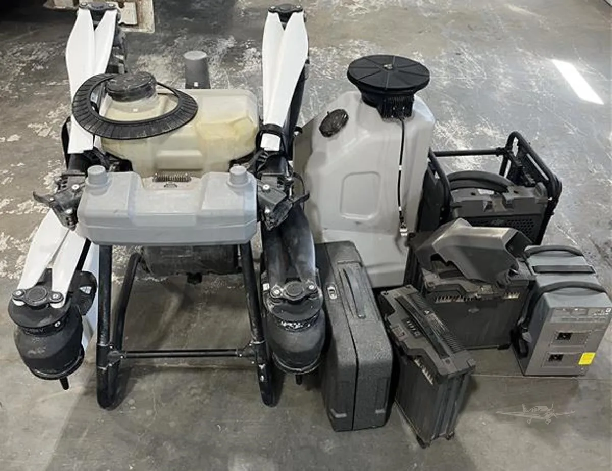 Engine detail of a 2024 DJI AGRAS T40.