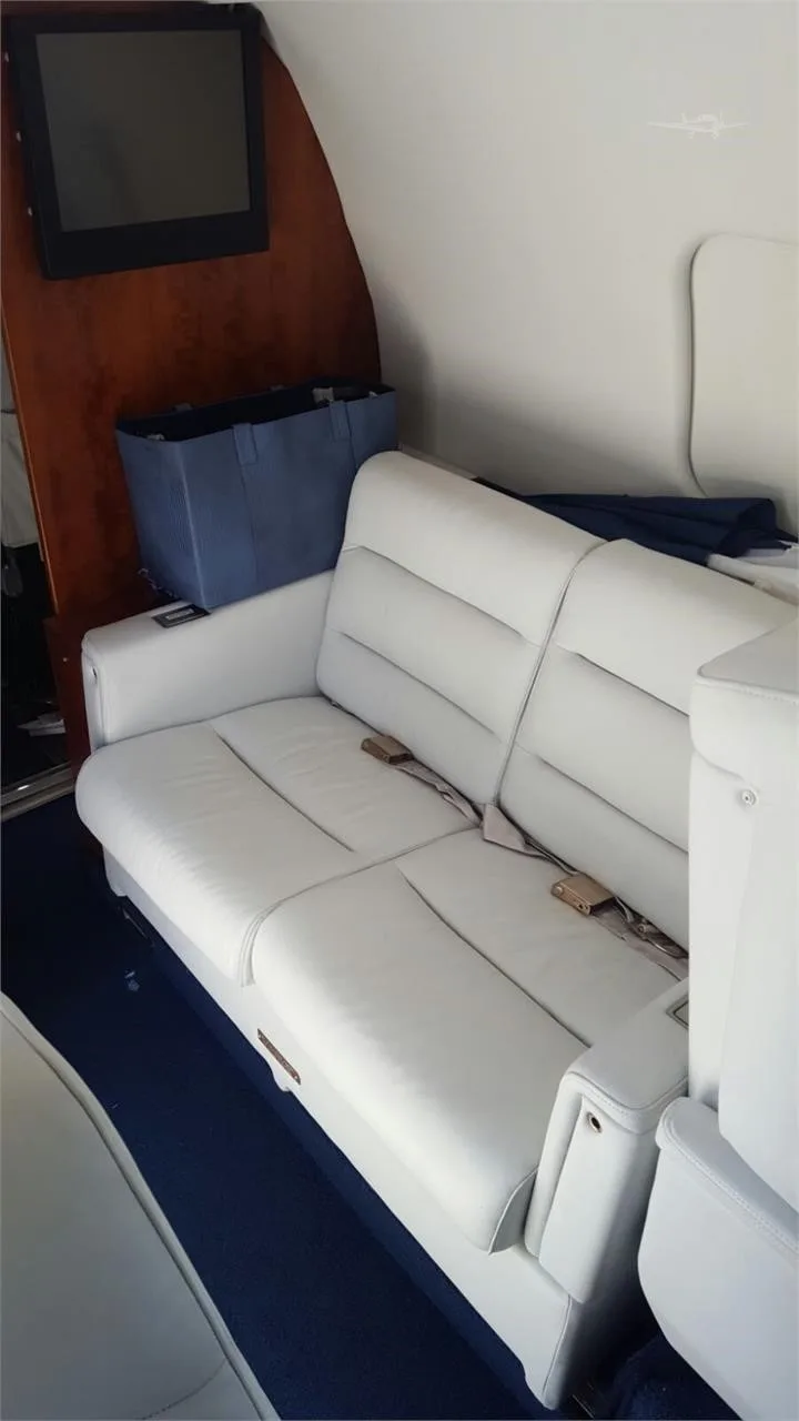 Cabin interior of a 1982 LEARJET 55.