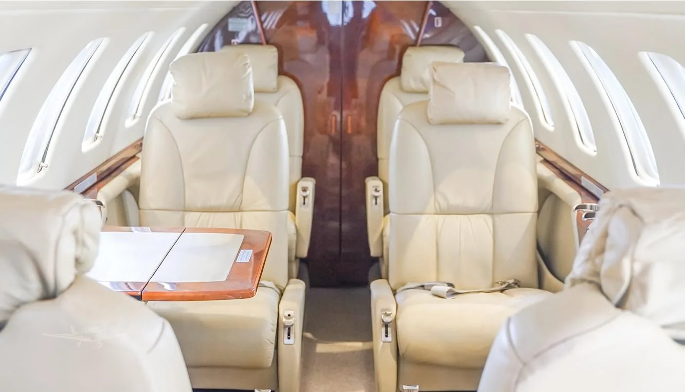 Cabin interior of a 2009 CESSNA CITATION CJ3.