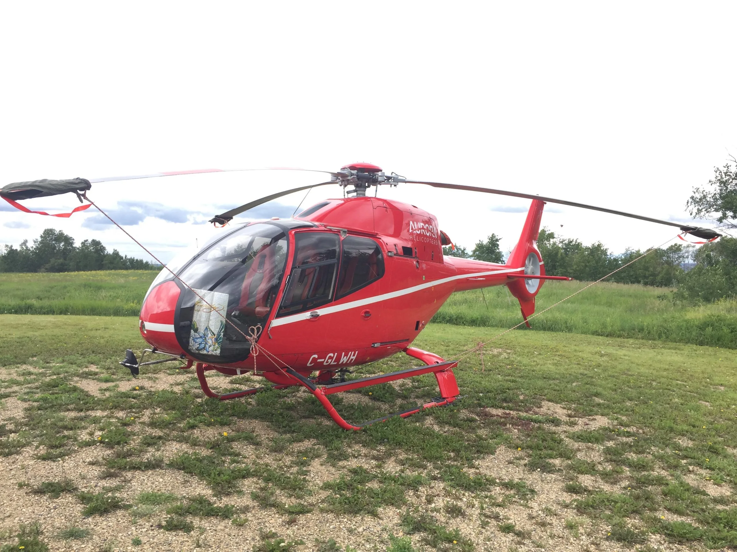 Exterior view of a 2007 Eurocopter EC120B 1517, C-GLWH.